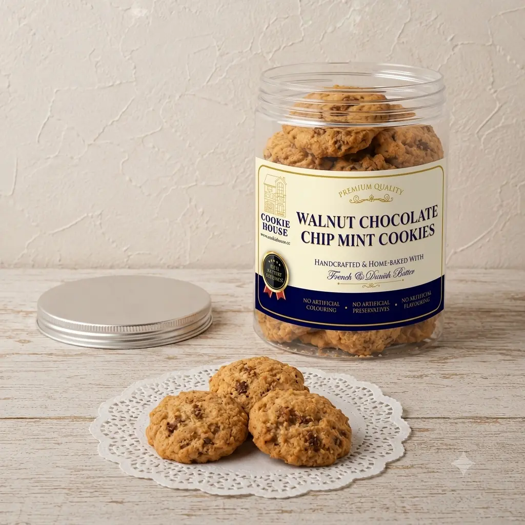 Walnut Choc Chip Mint Cookies
